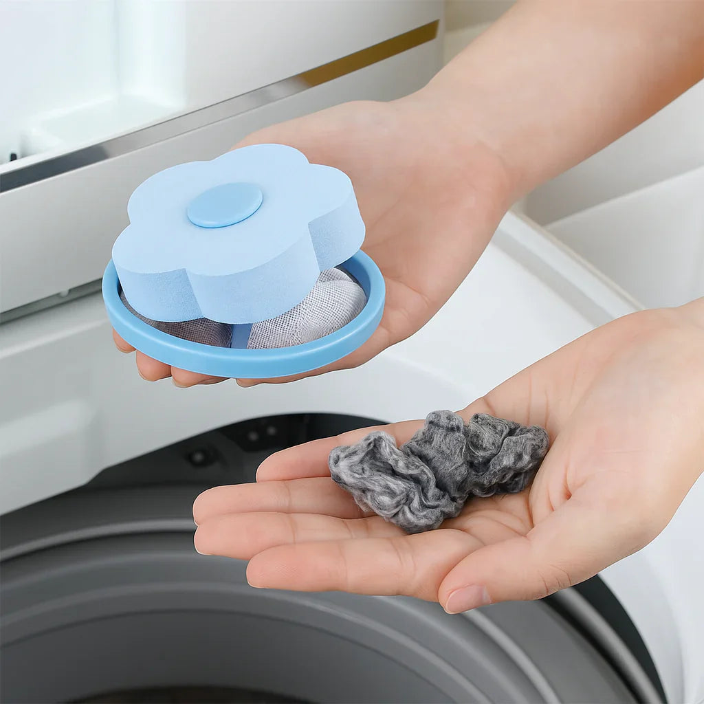 Set de 4 capsules ramasse-poils pour machine à laver