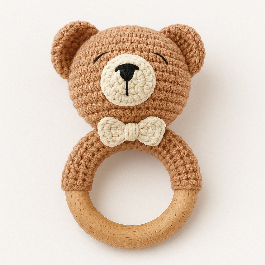 Hochet Musical en Crochet – L’Éveil Tout en Douceur